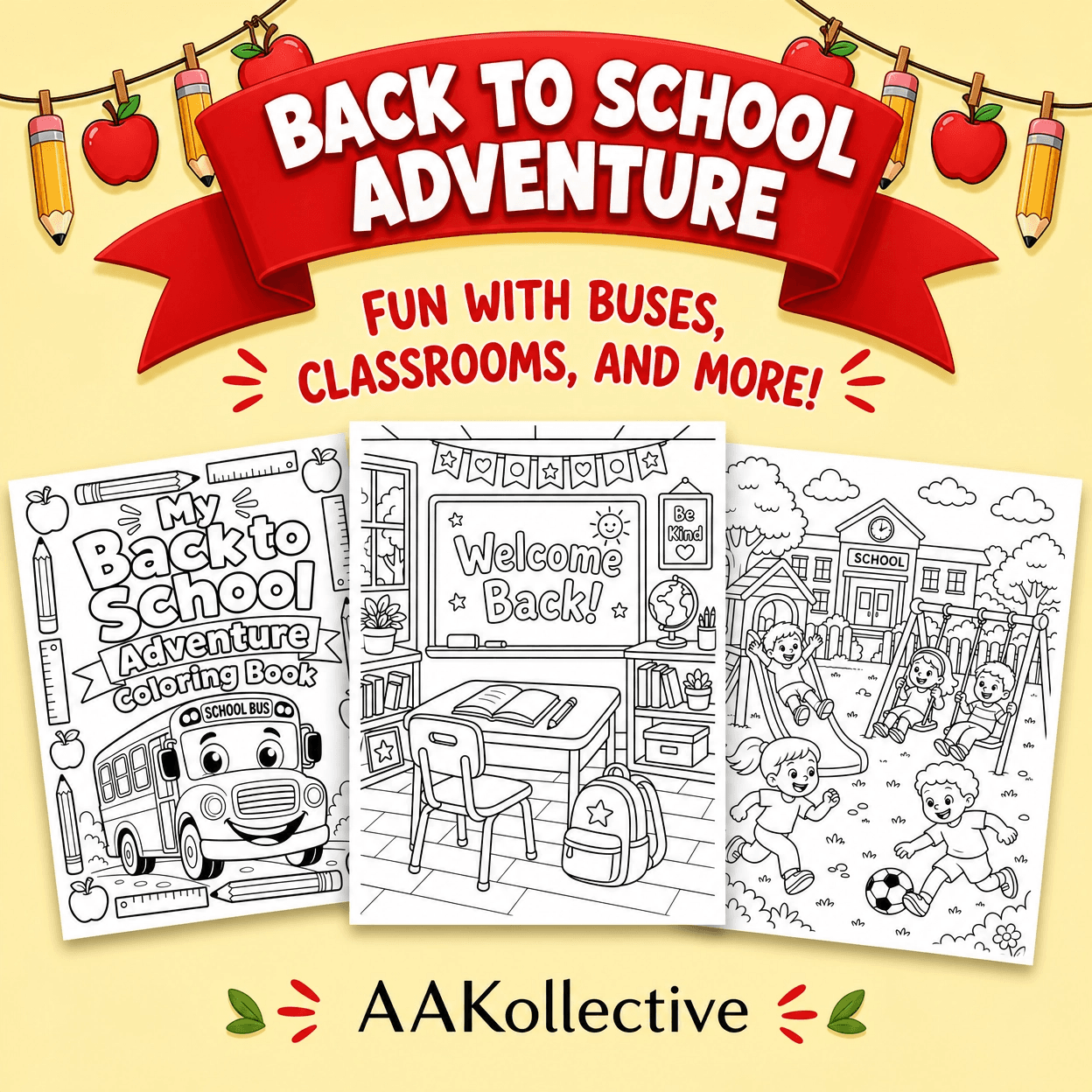 My Back to School Adventure Coloring Book